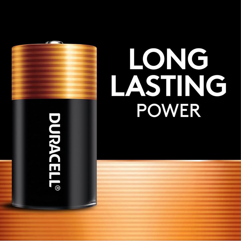 Duracell MN1400B2Z Coppertop C Alkaline Batteries 1.5 Volt (2 Pack)
