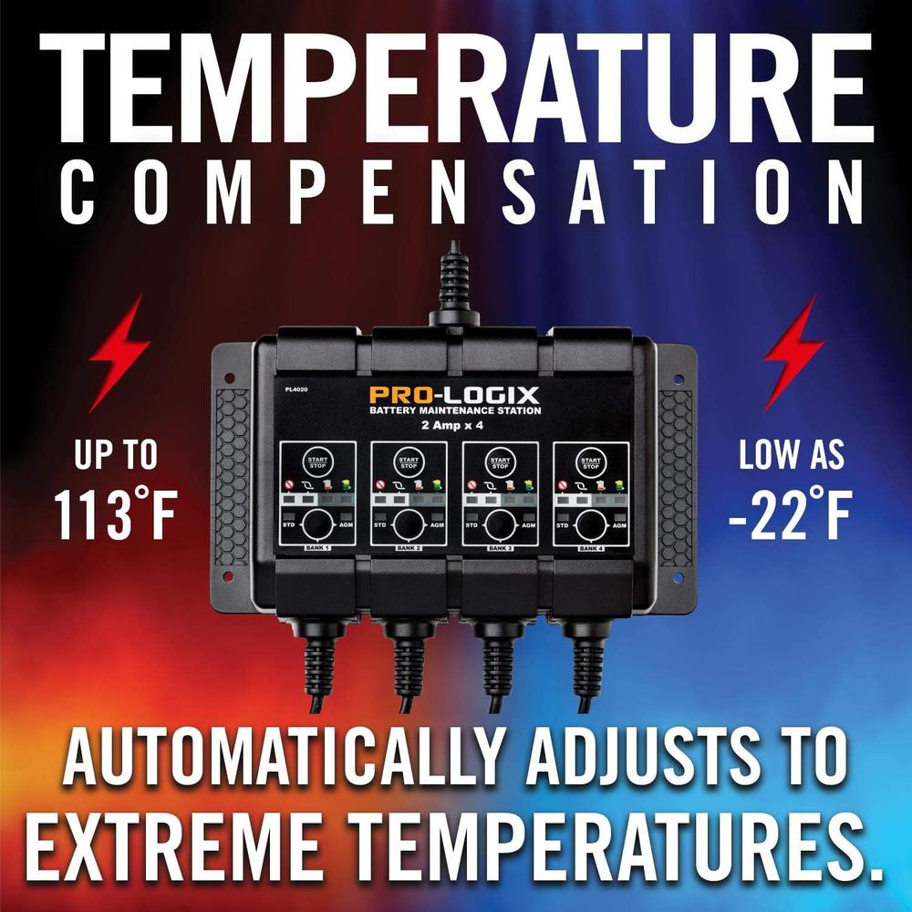Clore Automotive PL4020 Station de maintenance de batterie solaire SOLAR Pro-Logix 4 banques