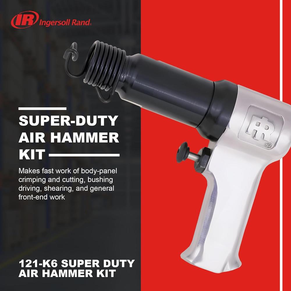Ingersoll Rand 121K6 Super Duty Air Hammer with 6-Piece Chisel Kit