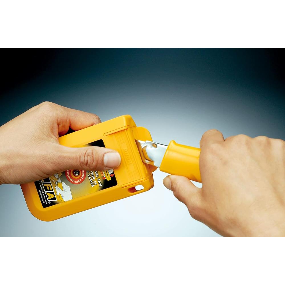 Boîte d'élimination des lames Olfa DC-4 avec trou de montage