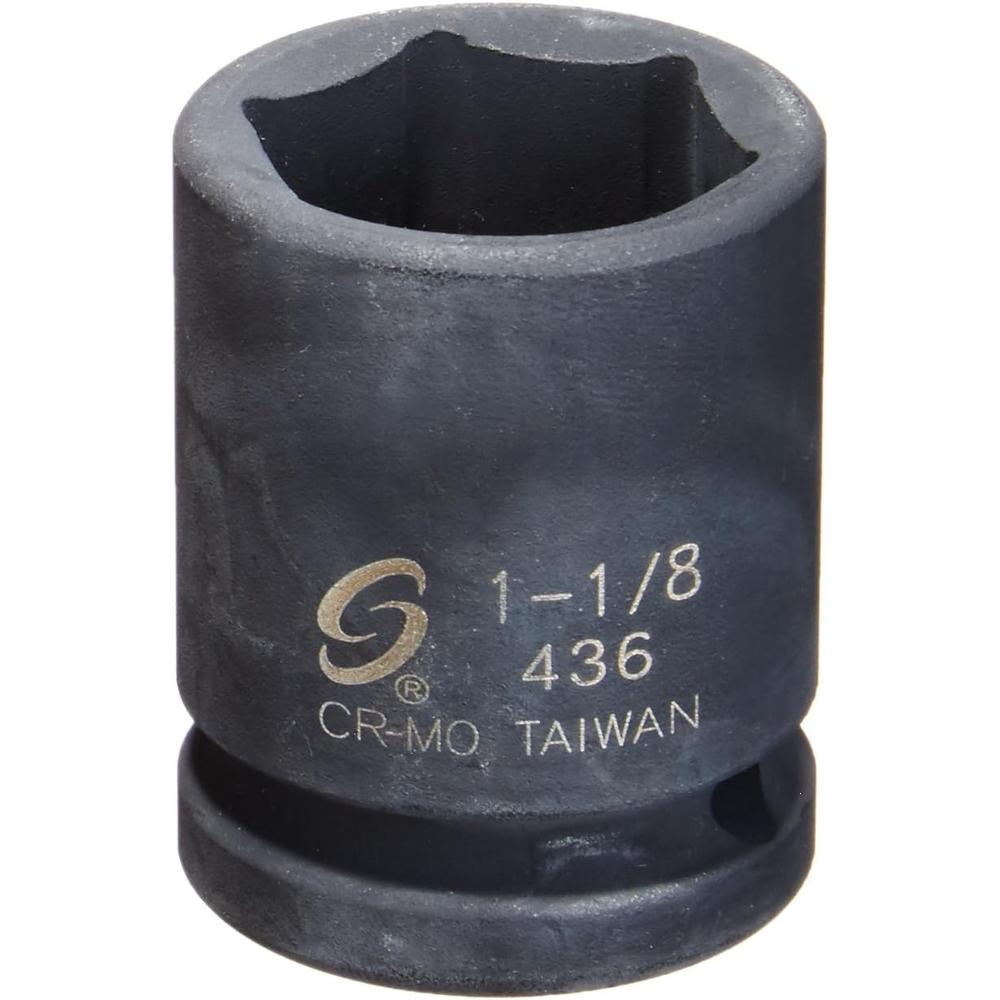 Sunex Tools 0436 3/4 in. Drive 1-1/8 in. Impact Socket