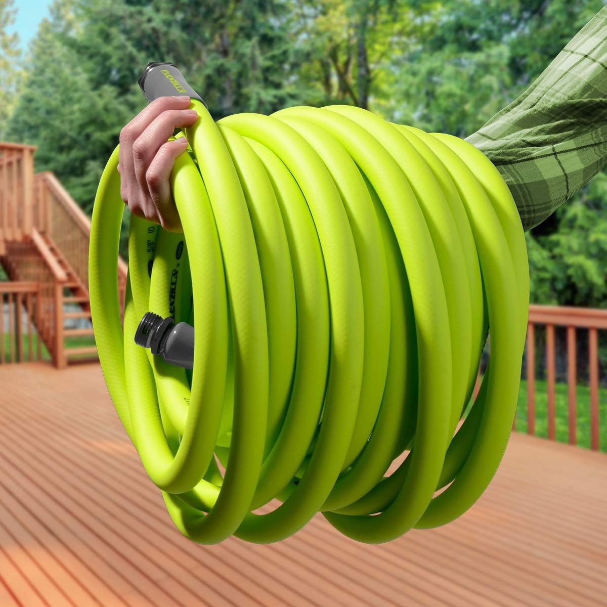 Legacy Manufacturing HFZG5100YW Flexzilla ZillaGreen Garden Hose. 5/8" by 100'