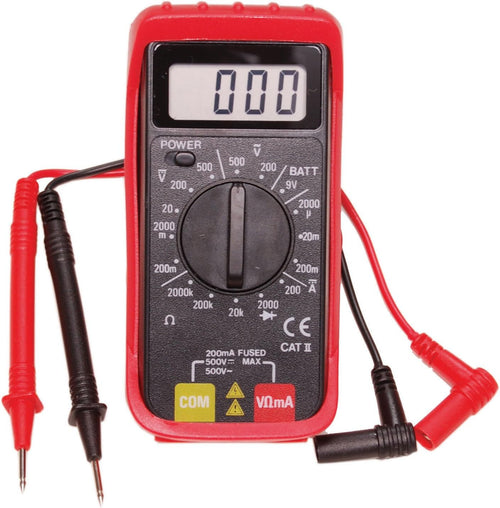 Electronic Specialties 501 Mini Digital Multi-Meter W/ Holster - 16 Test Ranges, 6 Functions, Pocket Size