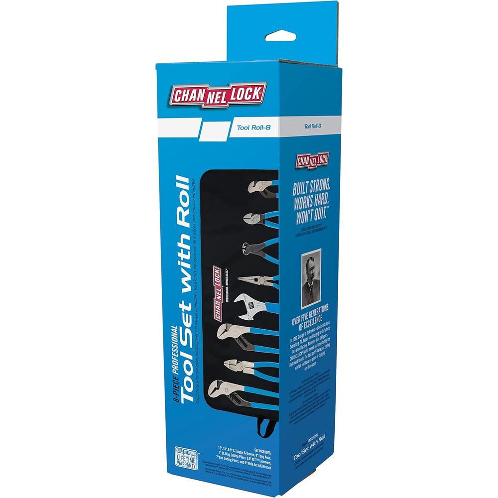 Channellock TOOL ROLL-8 8pc Professional Tool Set