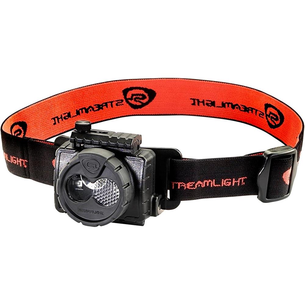 Streamlight 61603 Double Clutch USB Rechargeable Headlamp, 120VAC, Black - 125 Lumens