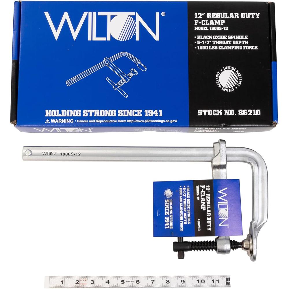 Wilton Tools 86210 1800S-12, 12" RÉGULIER DUTY F-CLAMP