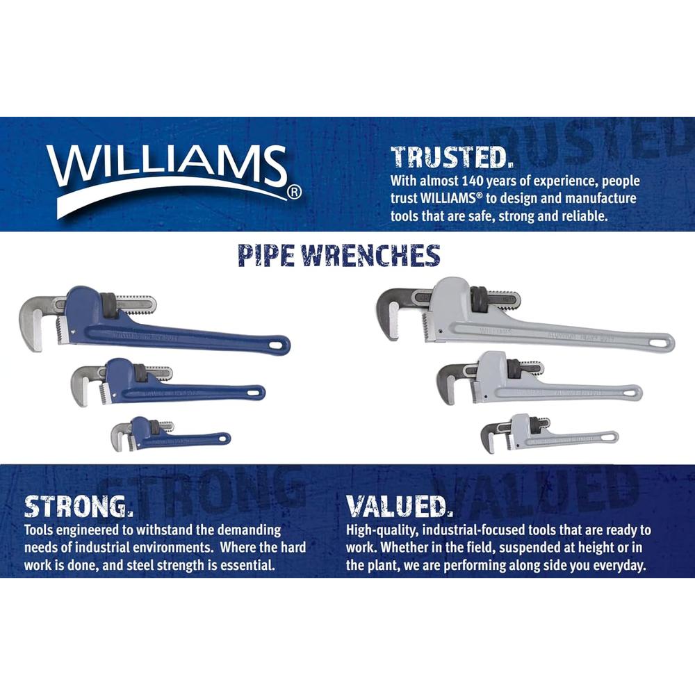 Williams JHW13500 8 HD PIPE WRENCH ALUMINUM