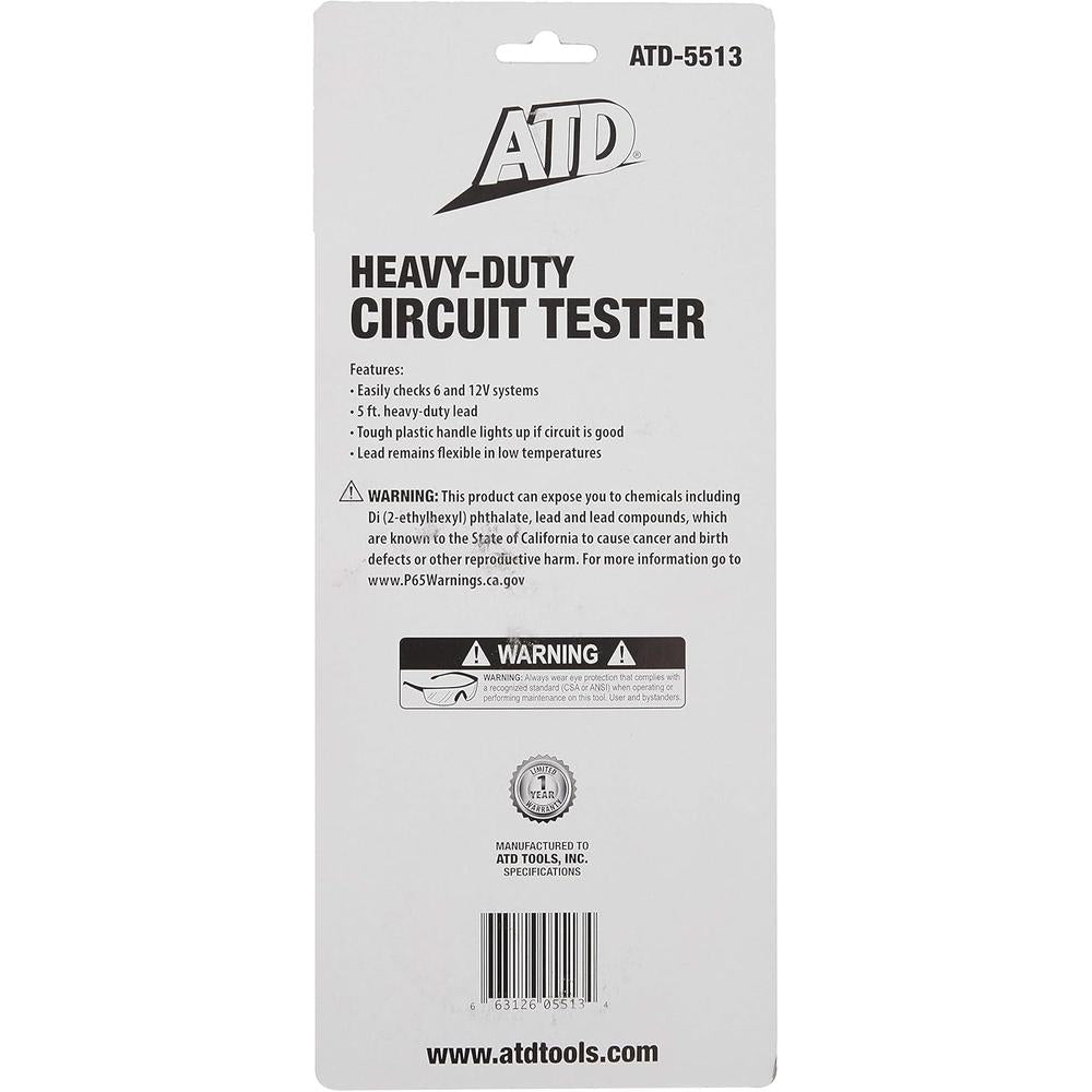 ATD Tools 5513 HD 6/12V Circuit Tester