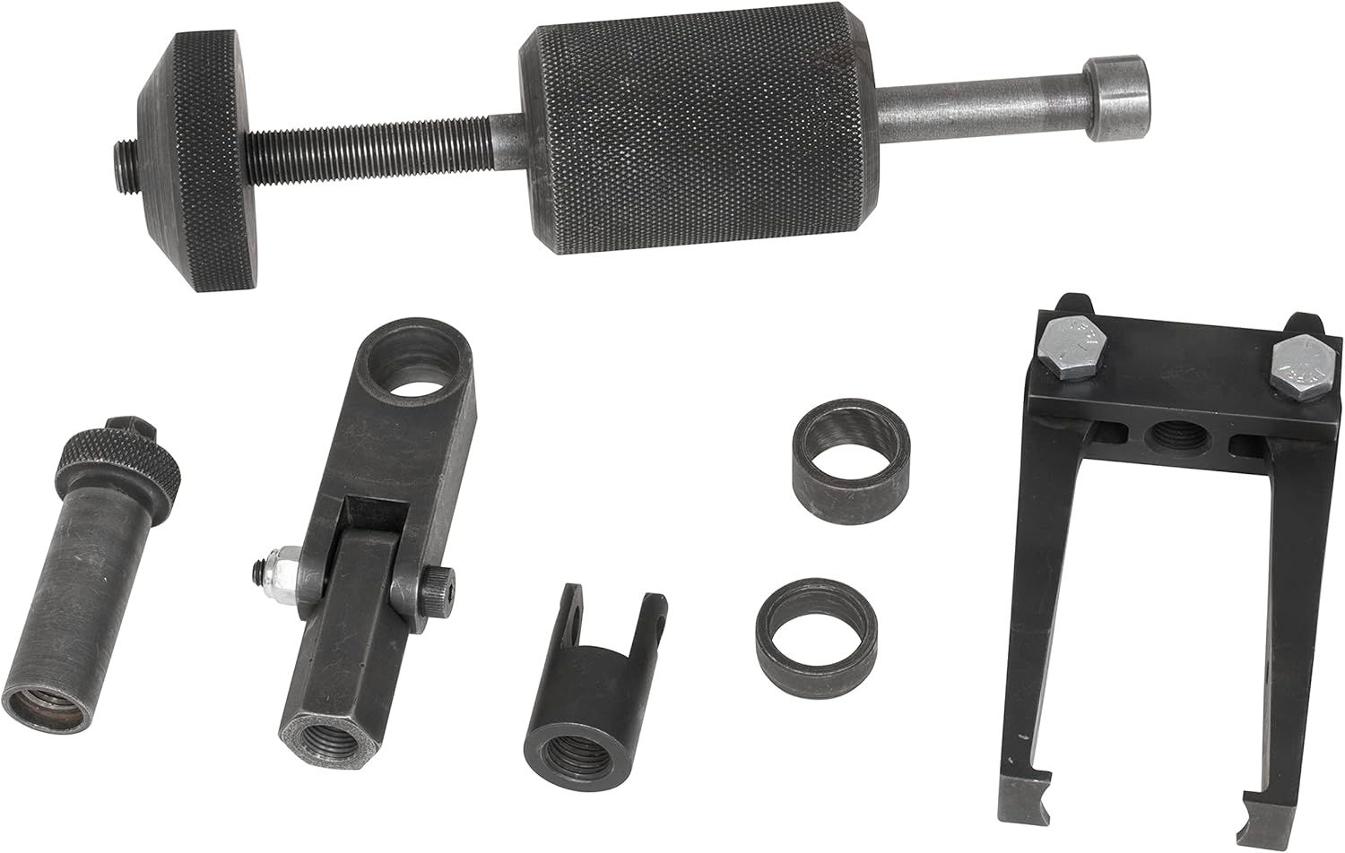 Lisle 40740 DIESEL INJECTOR PULLER KIT, HANDLES A VARIETY OF INJECTORS FOUND IN CUMMINS AND DURAMAX ENGINES