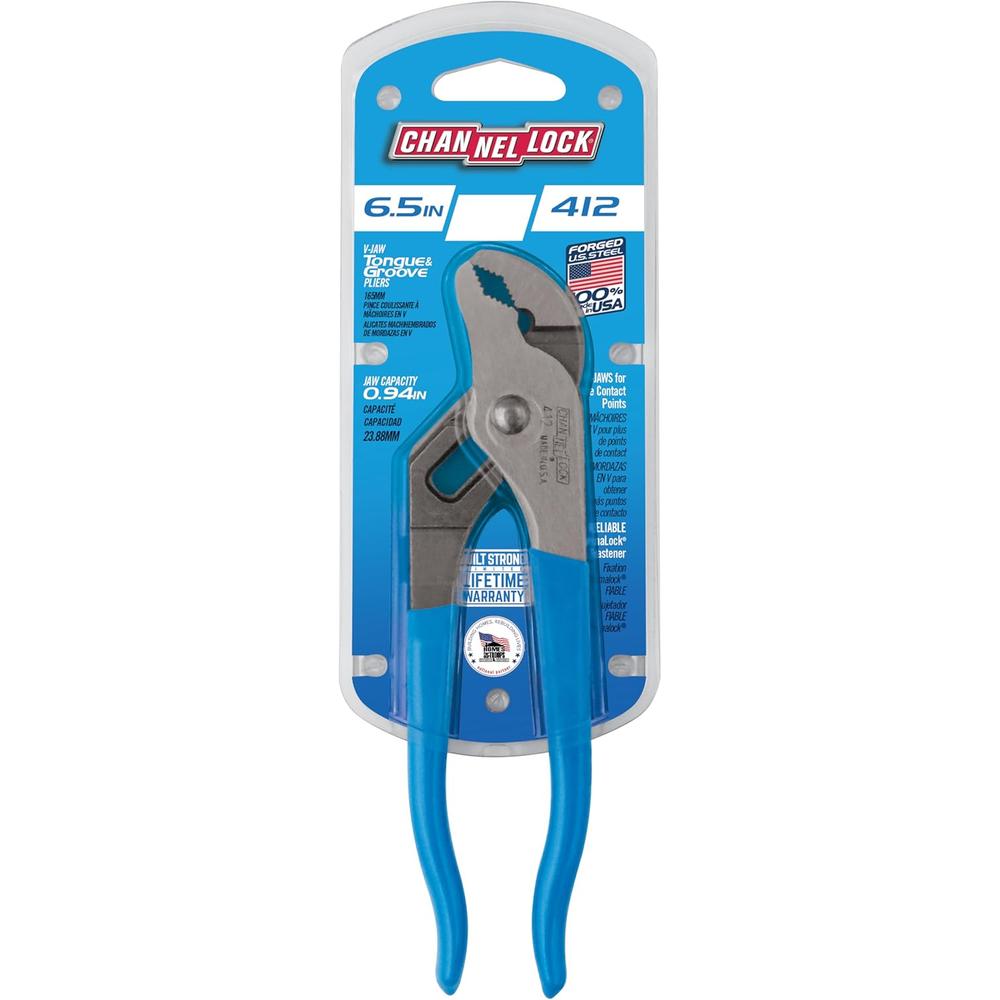 Channellock 412 6,5" languette et rainure