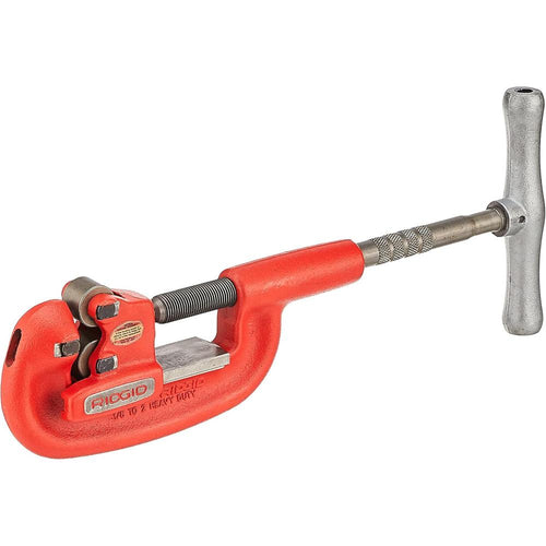 Ridgid 32820 Modèle 2-A Coupe-tube robuste 1/8" à 2" Coupe-tube en acier Rouge, Petit
