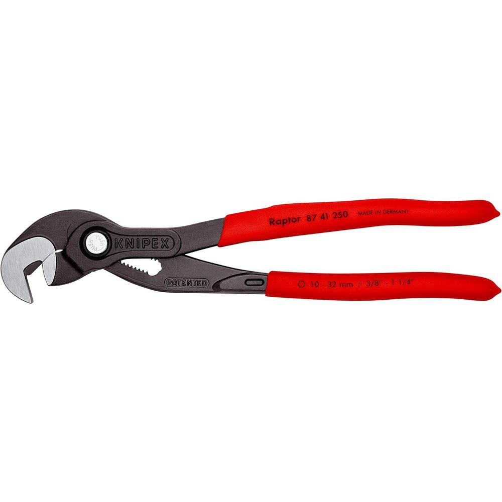 KNIPEX Tools - Raptor Multiple Slip Joint Pliers 87 41 250-10 in