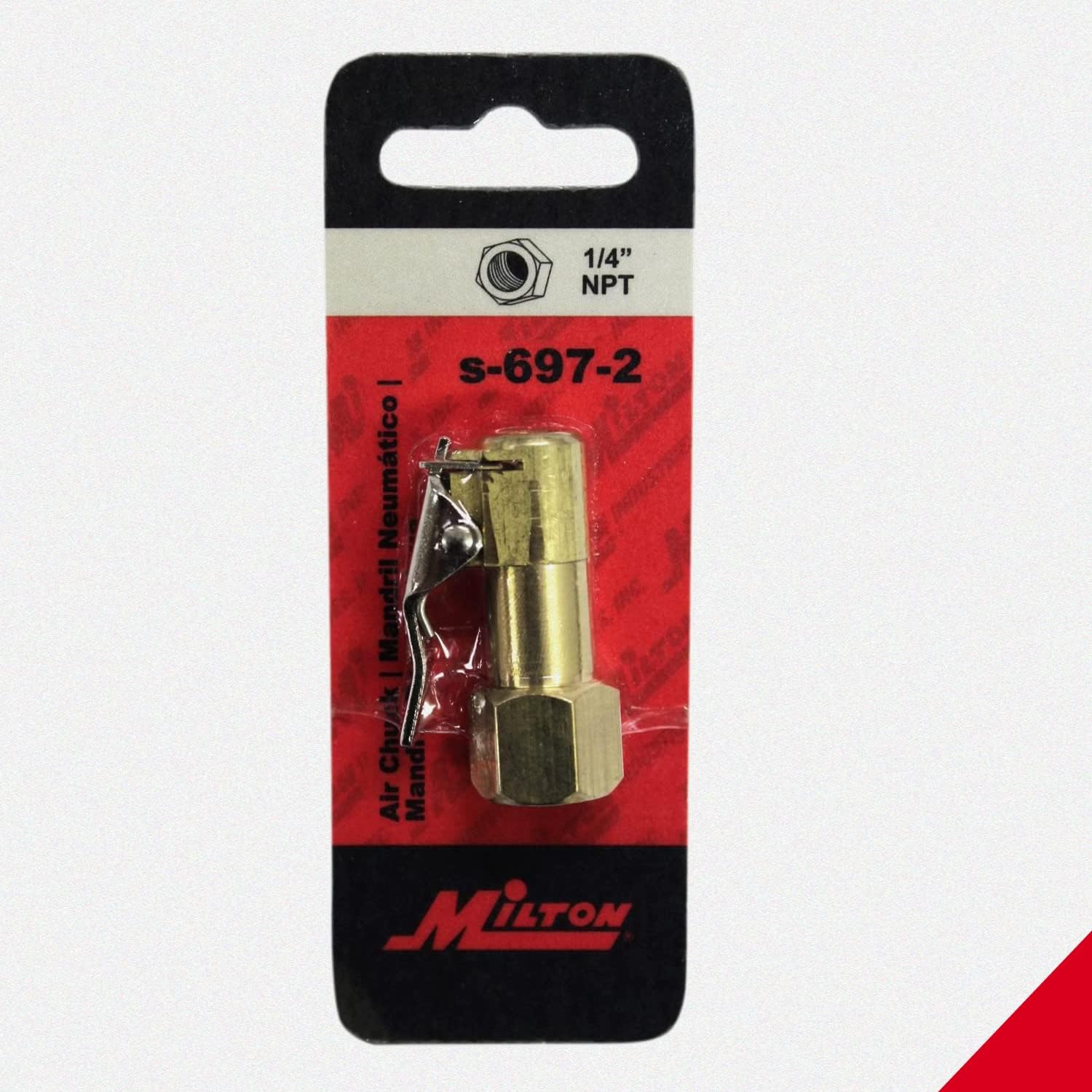 Milton Industries S-697-2 Chuck Clip with 1/4" FNPT, European Style