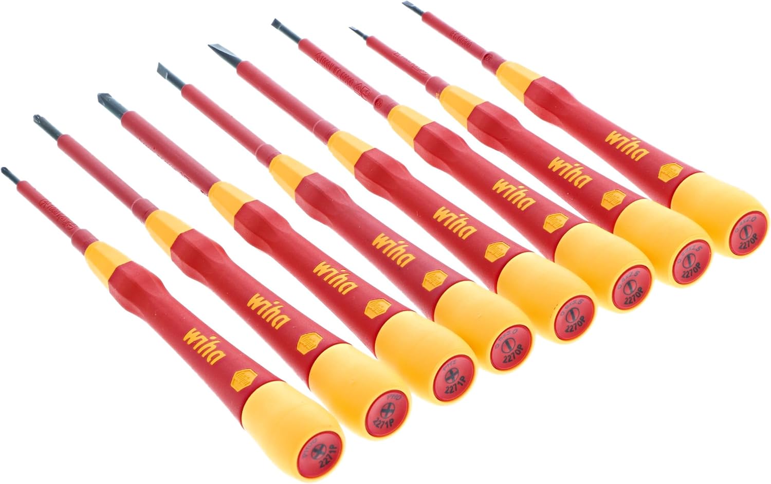 Wiha Tools 32088 8 Piece Insulated PicoFinish Precision Screwdriver Set