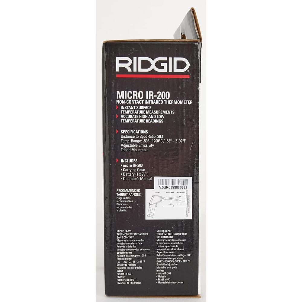 Ridgid 36798 THERMOMÈTRE, MICRO IR-200