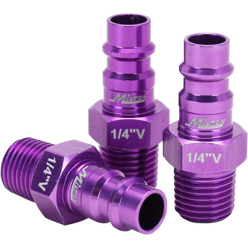 Milton Industries S-305VKIT Kit, 5pc Hi-Flo V Style 1/4"