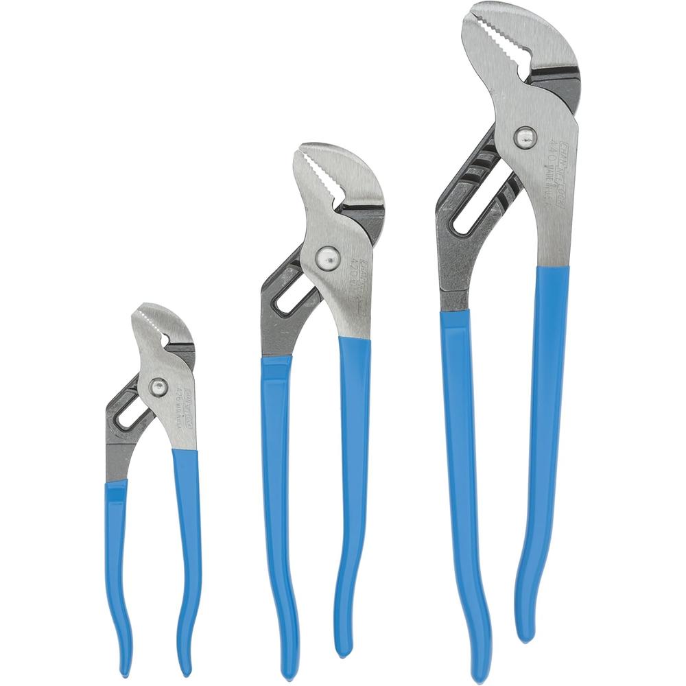 Channellock GS-3 Ensemble de 3 languettes et rainures
