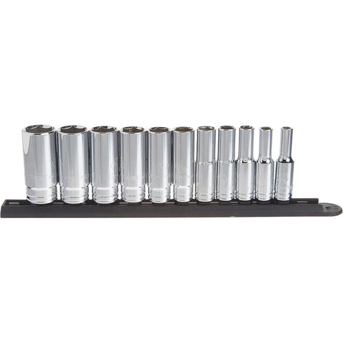 CLE A ENGRENAGES 11 Pc. Jeu de douilles profondes SAE 3/8" à 6 pans - 80555