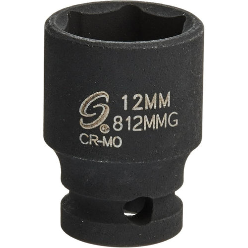 Sunex Tools 812MMG 1/4" Dr. 12mm Magnetic Impact Socket