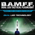 STKR 00339 B.A.M.F.F.™ 400 lm Black Tactical Dual-LED Flashlight
