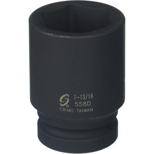 Sunex Tools 558D 1" Drive Deep 6 Point Impact Socket 1-3/16"