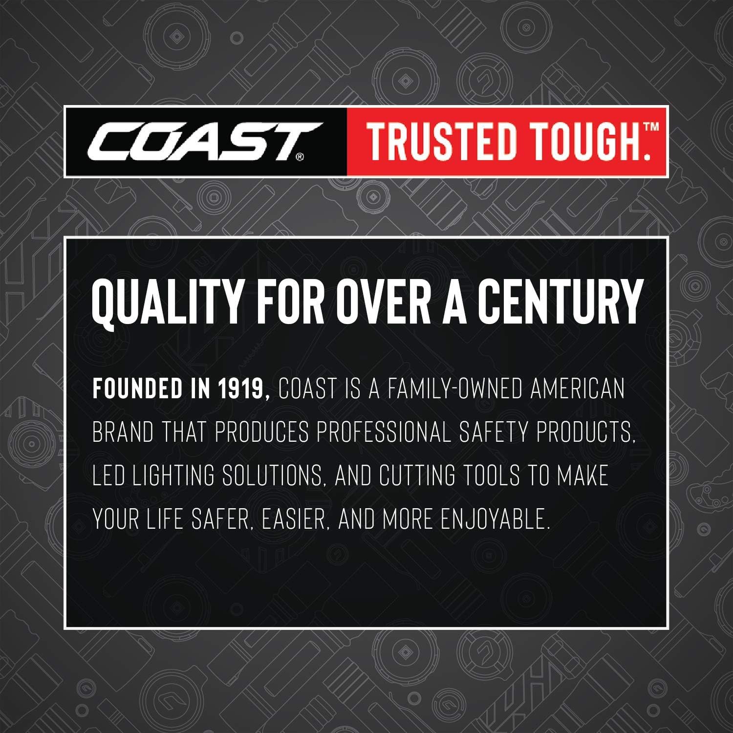 Coast 21343 HL8R Lampe frontale LED rechargeable à focalisation pure 800 lm, noire