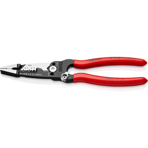 Knipex 13 71 8 Forged Wire Strippers - Non-Slip Plastic Coated Handle