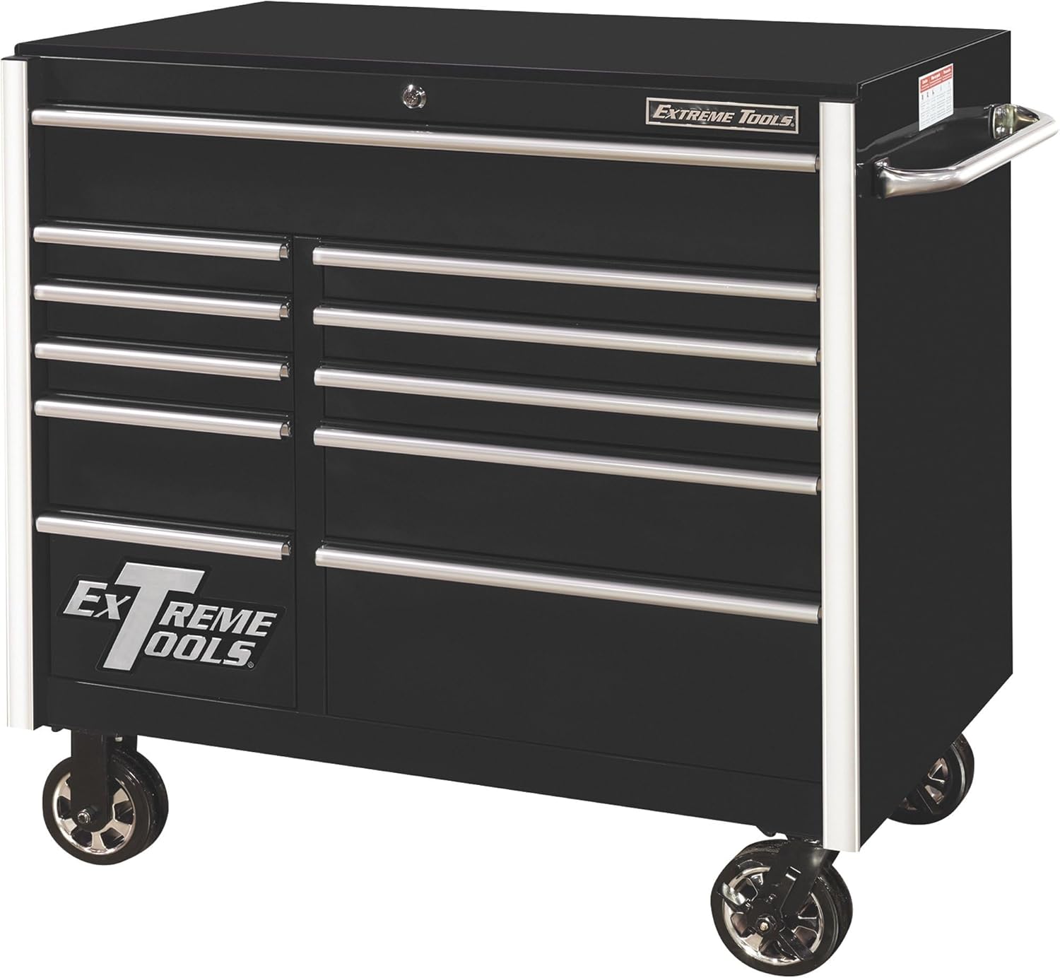 EXTREME TOOLS RX412511RCBK Armoire à roulettes 41" 11 tiroirs série RX - Noir