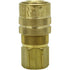 Milton Industries 715 1/4" FNPT M-Style Brass Coupler
