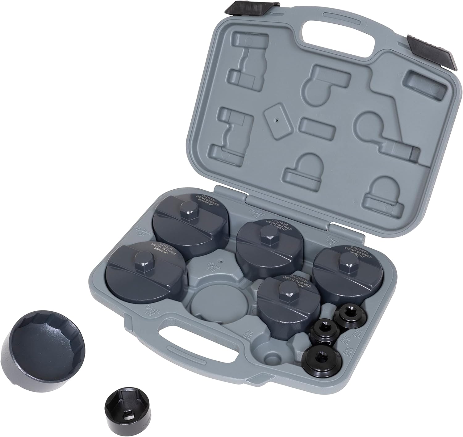 Lisle 62250 10-PC FILTER WRENCH & SOCKET SET