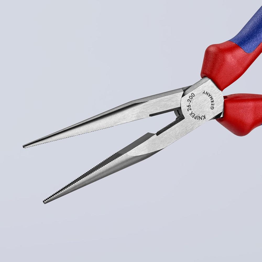 Knipex 26 12 200 Snipe Nose Side Cutting Pliers-Comfort Grip