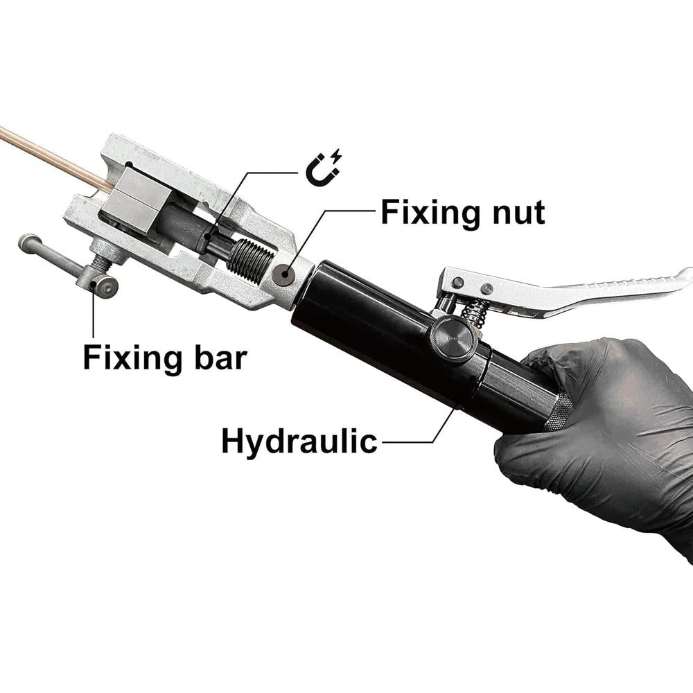 9 Circle 30720 Ensemble d'outils d'évasement hydraulique universel/avec tête de connexion magnétique