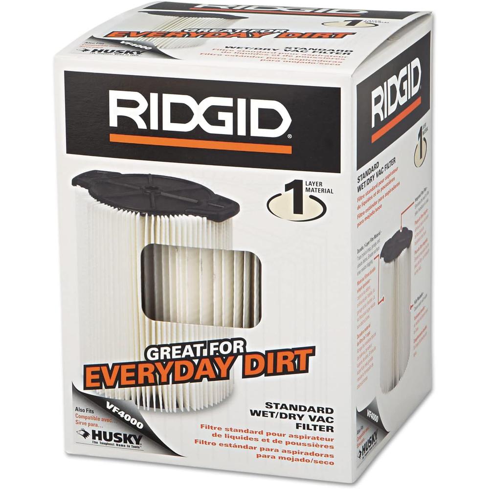 Ridgid 72947 Filter, Vf4000 Std Vac Paper
