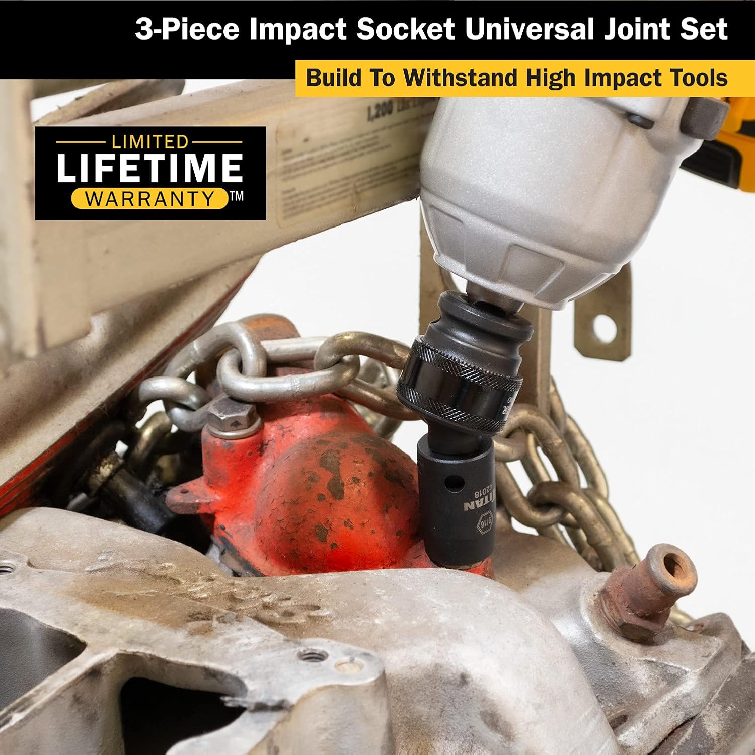 Titan Tools 40160 Impact Socket Universal Joint Set