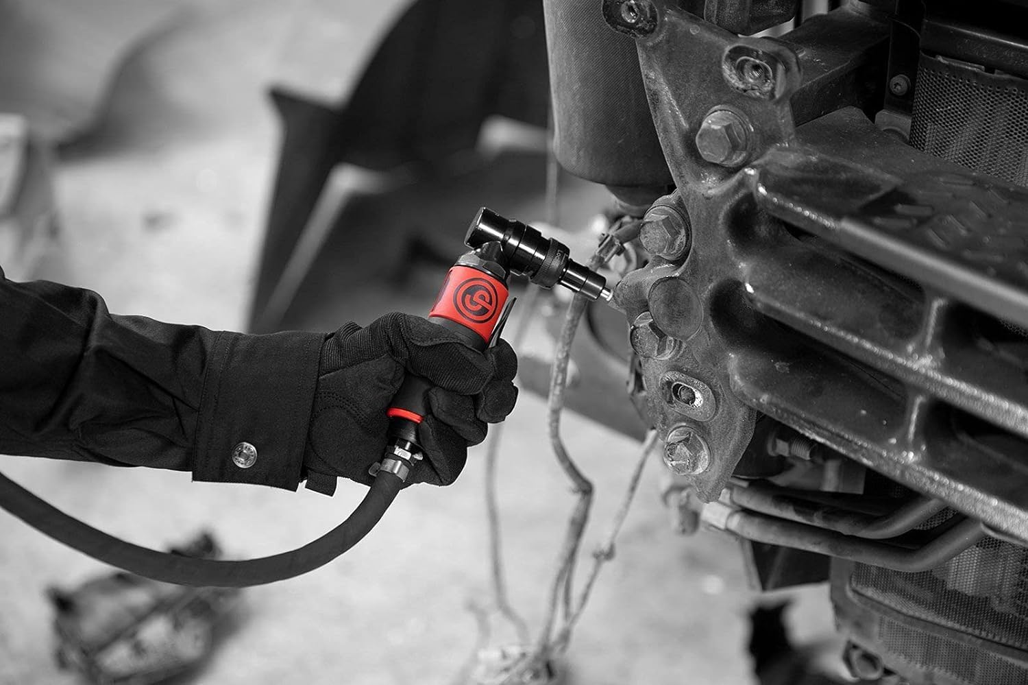 Chicago Pneumatic 7406 1/4" QUIET 90° ANGLE DIE GRINDER, .32 HP, 23,000 RPM