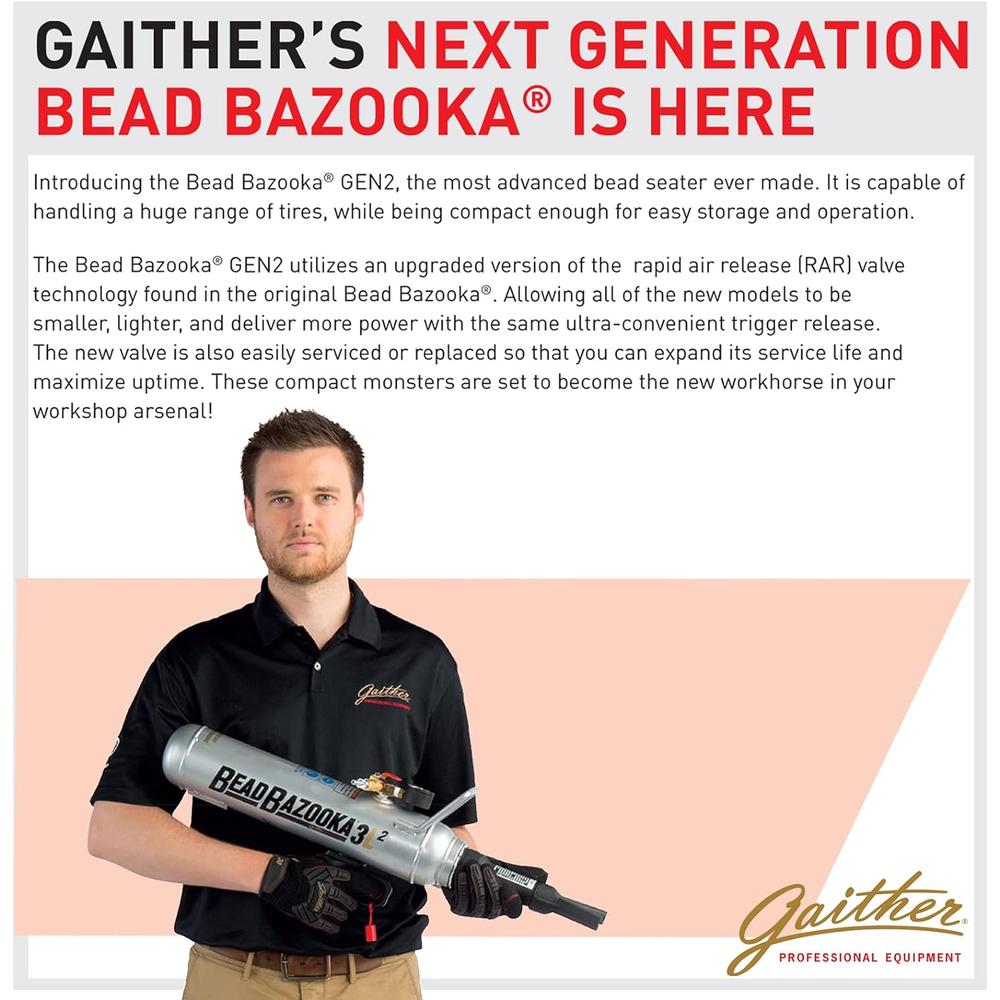 Gaither Tool Co., Inc. GBB3L2 3 Liter RAR Bead Bazooka