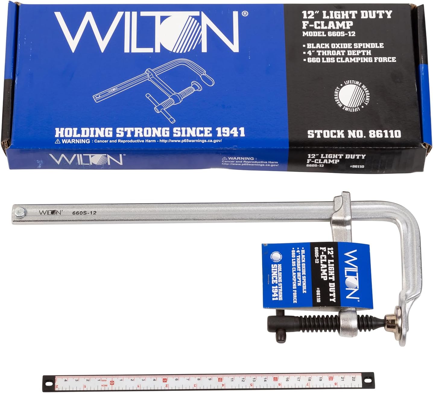 Wilton Tools 86110 660S-12, 12" LÉGER F-CLAMP