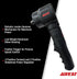 Aircat 1070 Angle Impact Wrench feature highlights: Jumbo Hammer Mechanism, Low Weight Aluminum Alloy Housing, Feather Trigger for Precise Speed Control, 3 Position Forward and 2 Position Rotational Power Regulator