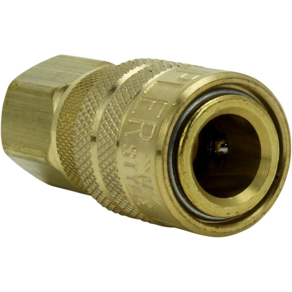 Milton Industries 715 1/4" FNPT M-Style Brass Coupler