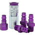 Milton Industries S-305VKIT Kit, 5pc Hi-Flo V Style 1/4"