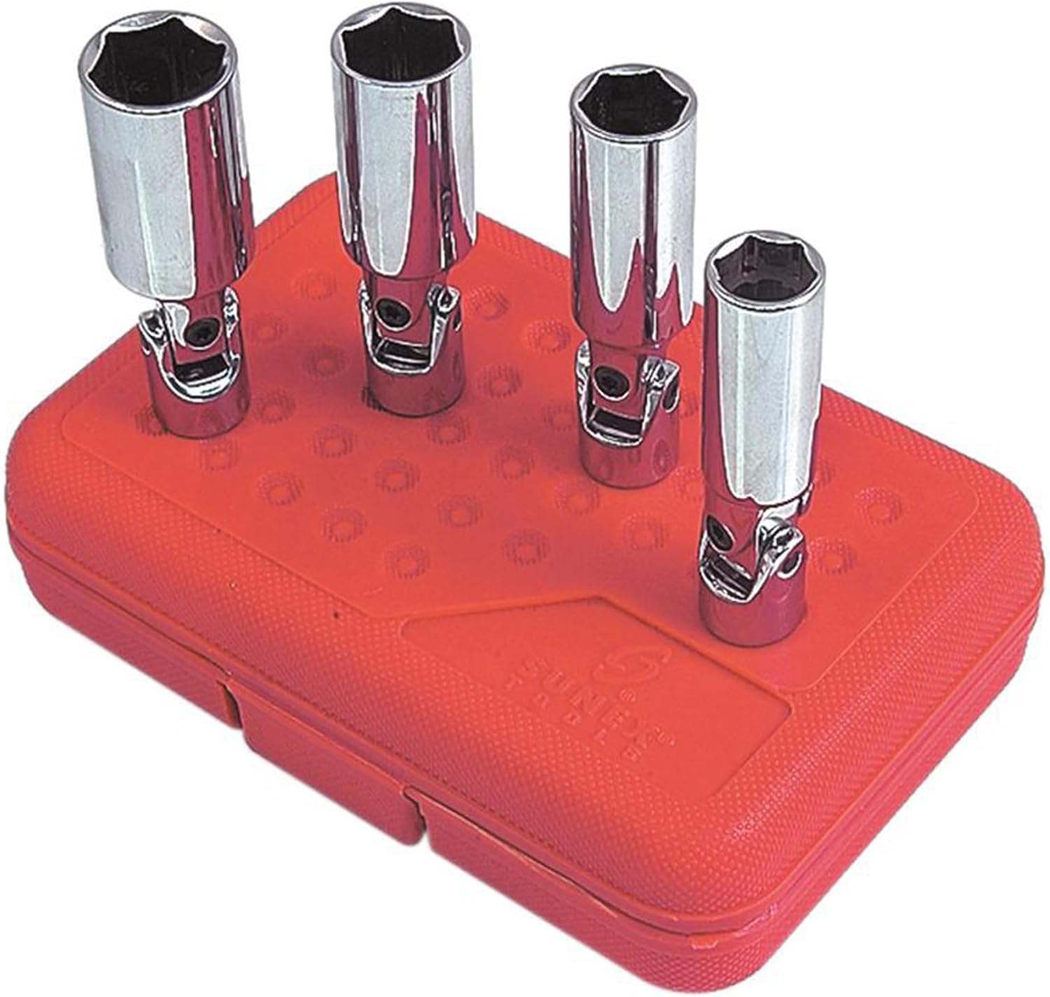 Sunex Tools 8844 3/8 in. Drive 13/16 in. Universal Spark Plug Socket, Fully Polished, CR-V 9/16 in. - 13/16 in., 4 pieces