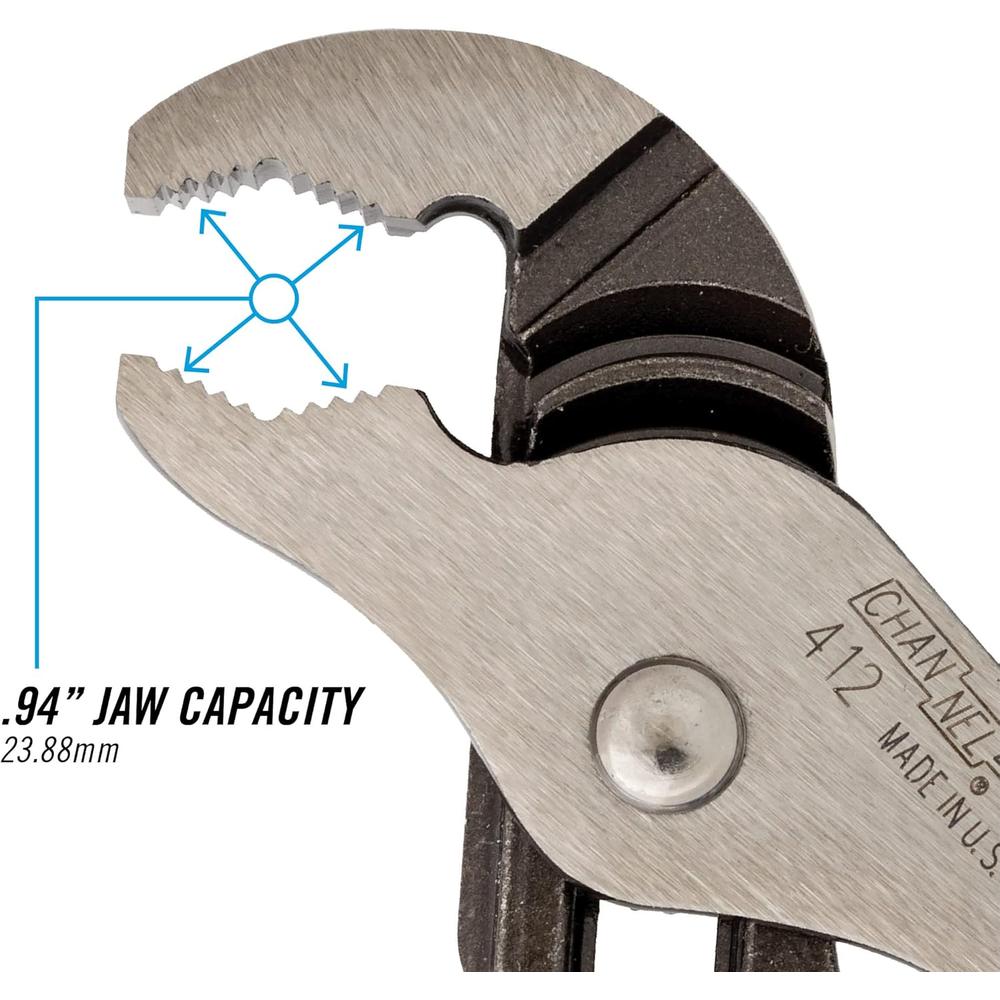 Channellock 412 6,5" languette et rainure