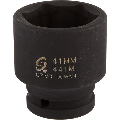 Sunex Tools 441M 3/4 in. Drive Standard 6 Point Metric Impact Socket, 41-mm