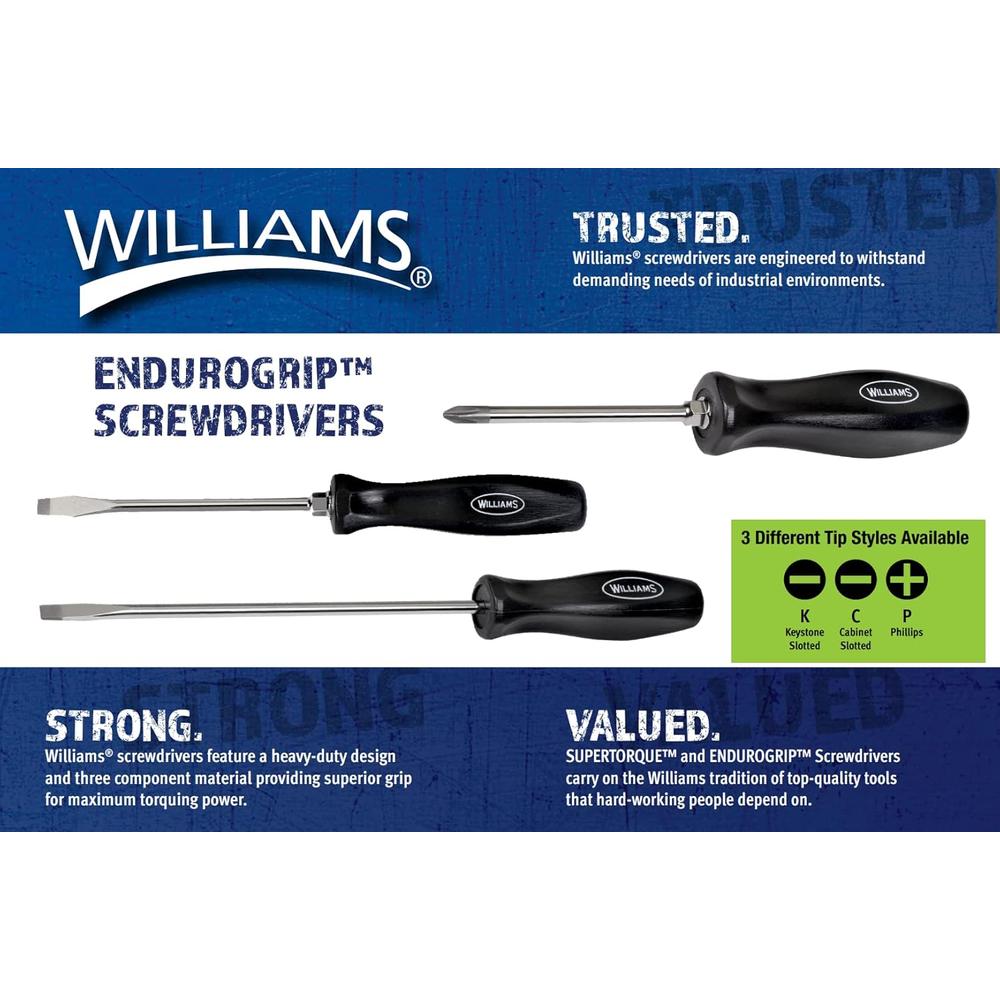 Williams JHWSDP-2-8 SCREWDRIVER PHILLIPS 2-PT 8IN