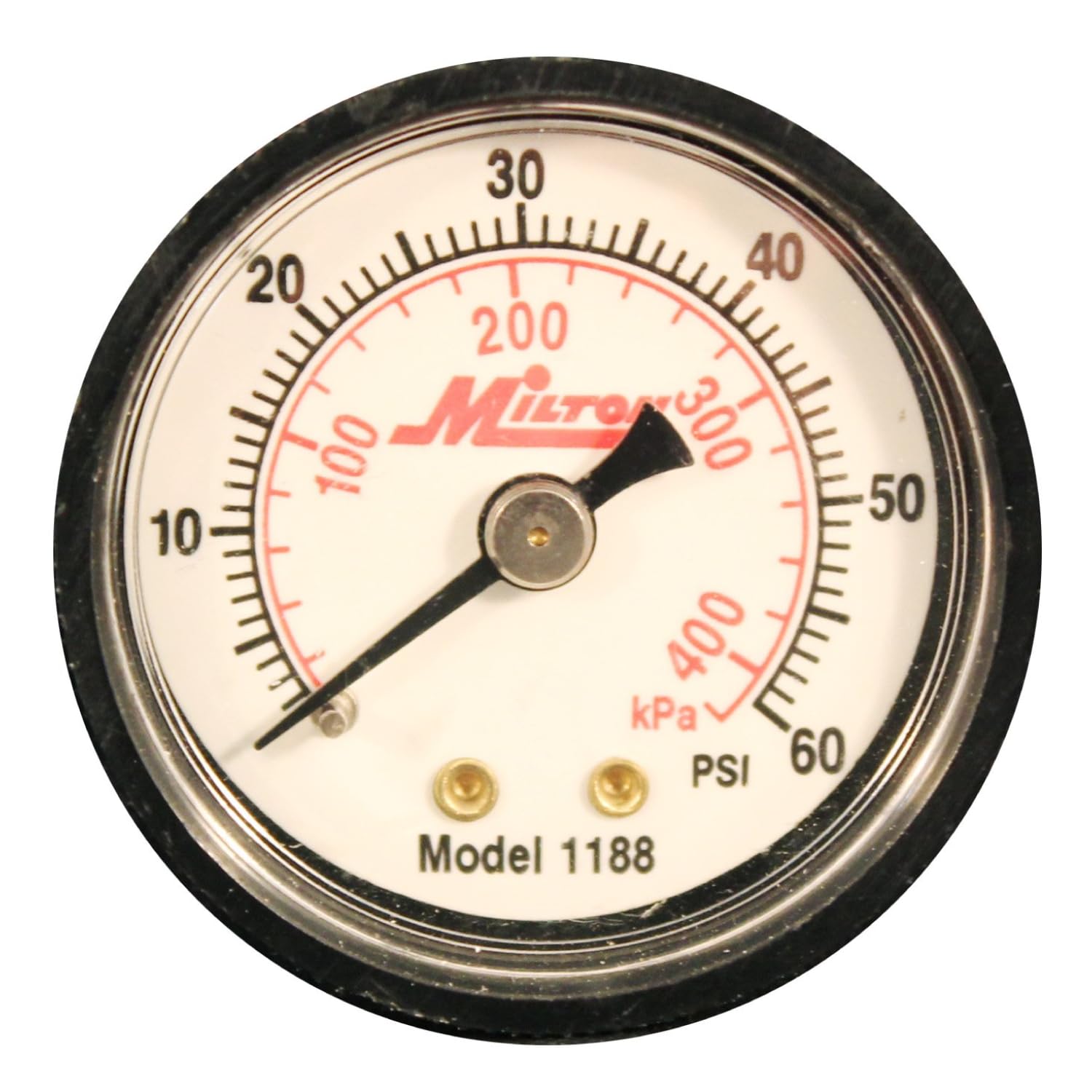 Milton Industries 1188 Gage 1/8" NPT, 0-60 PSI