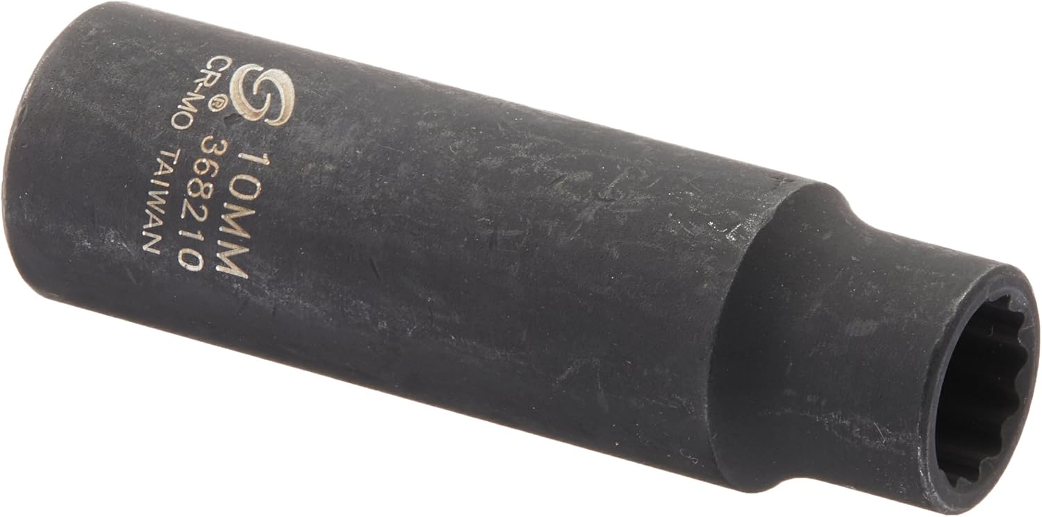 Sunex Tools 368210 3/8" Dr. 10mm 12-Point Deep Impact Socket