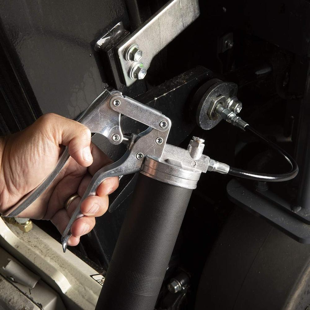 Legacy Manufacturing L1325 Workforce Pistol Grip Grease Gun, 12" Flexible Extension