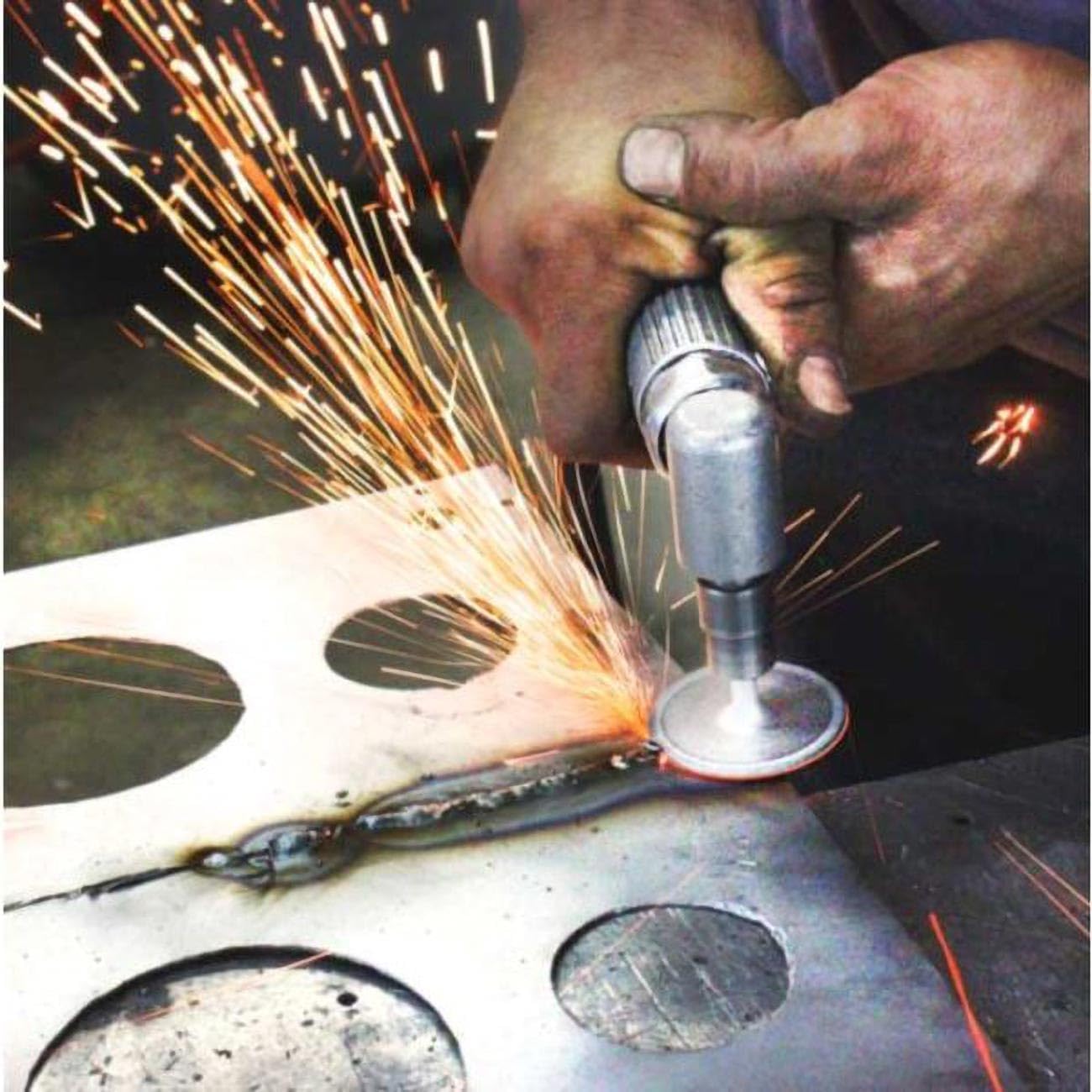 IPA Tools 8120 2" DIAMETER 3-IN-1 DIAMOND GRINDING WHEEL, GRIND, CUT & UNDERCUT, 1/4" SHANK