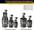 Titan Tools 16150 Pin-Free Locking U-Joint Adapter Set-5 pieces