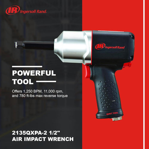 Ingersoll Rand 2135QXPA-2 1/2 IN IMPACTOOL, SILENCIEUX, 2 IN EXTENDED ENCLUME